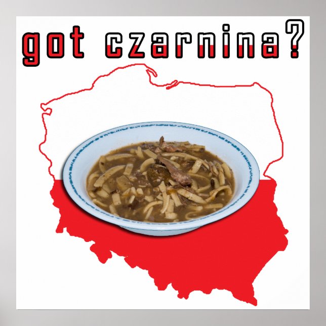 Got Czarnina Polish Map Poster (Front)