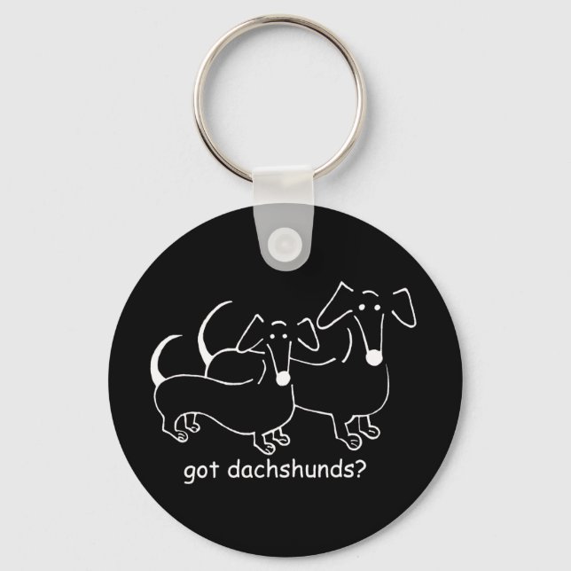 got dachshunds? #2 keychain (Front)