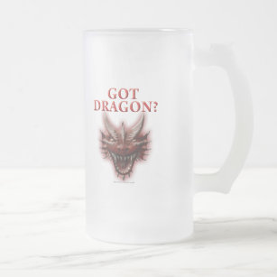 Got Dragon? Frosted Glass Beer Mug