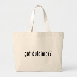 got dulcimer? large tote bag