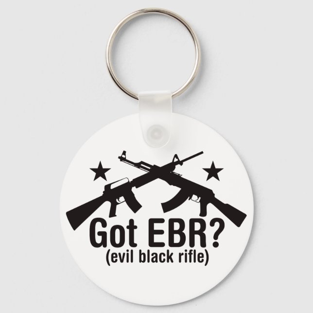Got EBR? AR15 and AK47 Key Ring (Front)