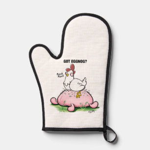 Got Eggnog? by Jeff Willis Art Oven Mitt