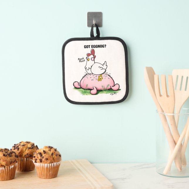 Got Eggnog? by Jeff Willis Art Pot Holder (Insitu(Hanging))
