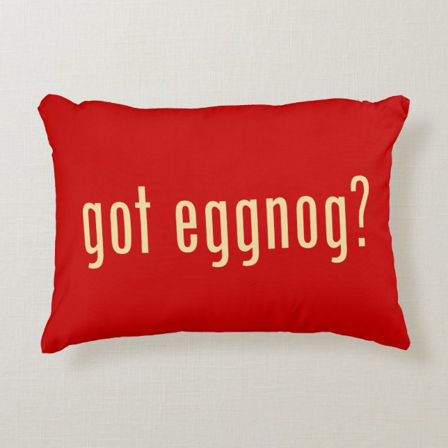 got eggnog? decorative cushion (Front)