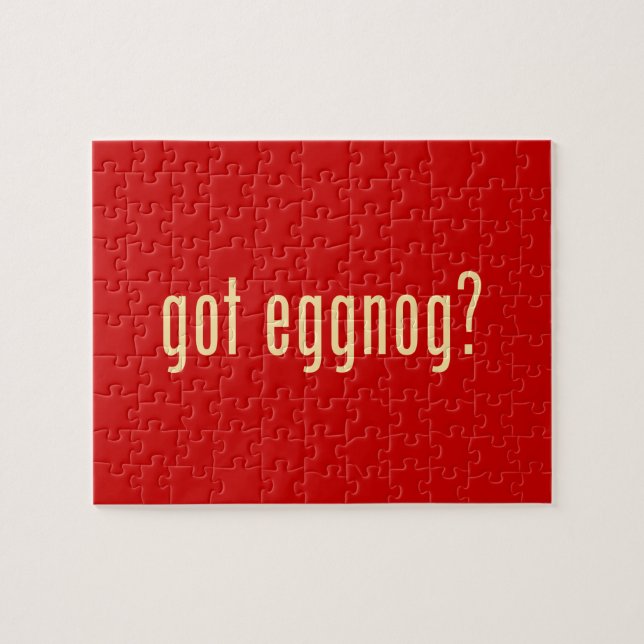 got eggnog? jigsaw puzzle (Horizontal)