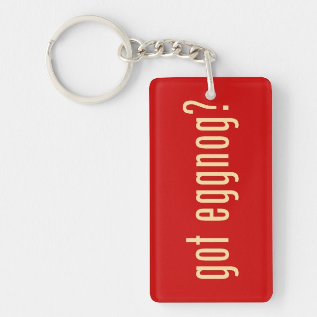 got eggnog? key ring (Front)