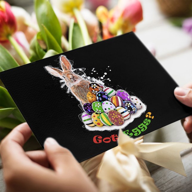 Got Eggs? Funny Easter Bunny Eggs Postcard (Got Eggs? Funny Easter Bunny Eggs. Postcard)