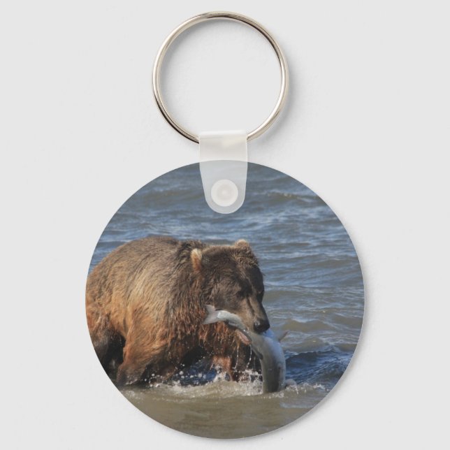 Got Fish? Alaska Brown Bear gifts Key Ring (Front)