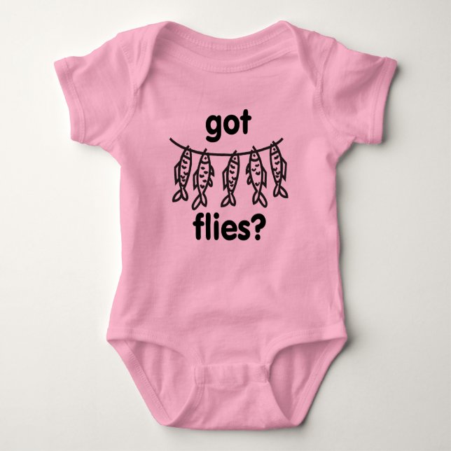 got flies baby bodysuit (Front)