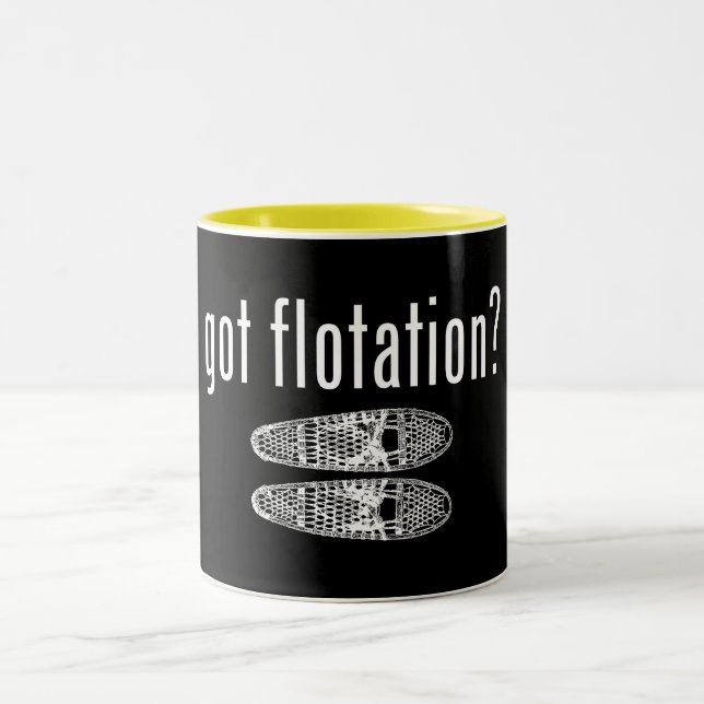Got Flotation Snowshoes Two-Tone Coffee Mug (Center)