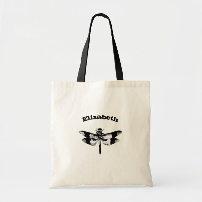 Got Flying Wings / Dragonfly Personalised Tote Bag (Front)