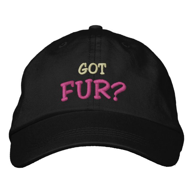 Got FUR? Embroidered Hat (Front)