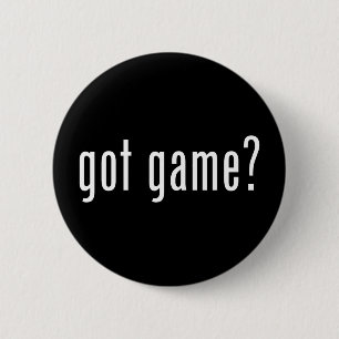 got game? 6 cm round badge