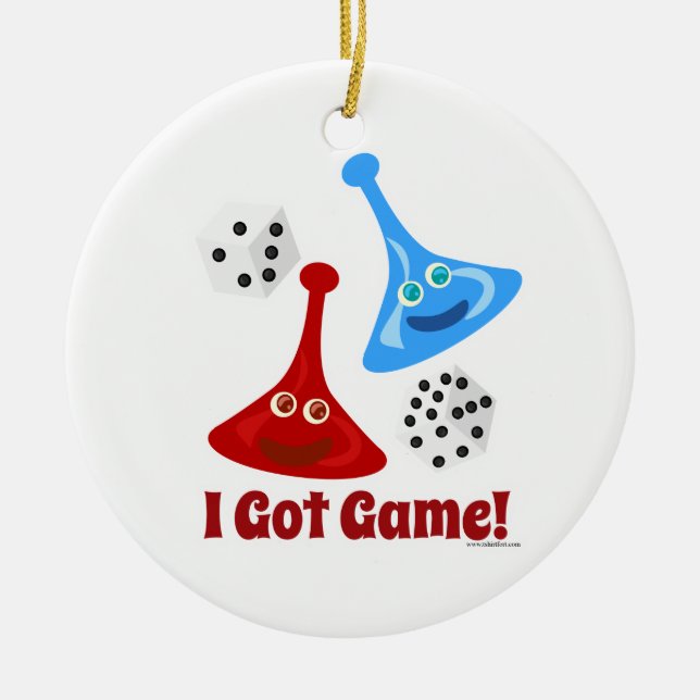 Got Game Awesome Saying Ceramic Ornament (Front)