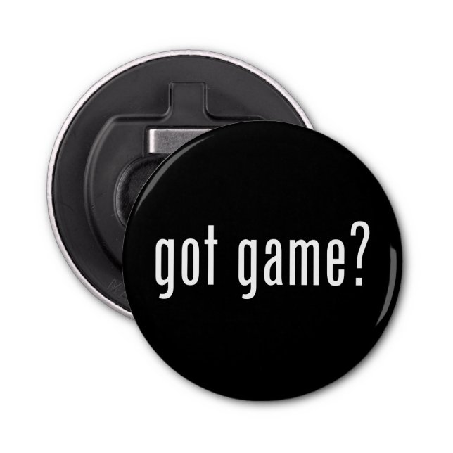 got game? bottle opener (Front)