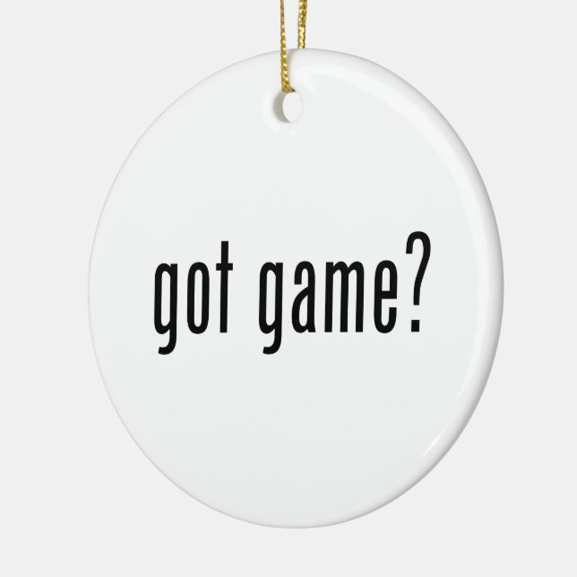 got game? ceramic tree decoration (Left)