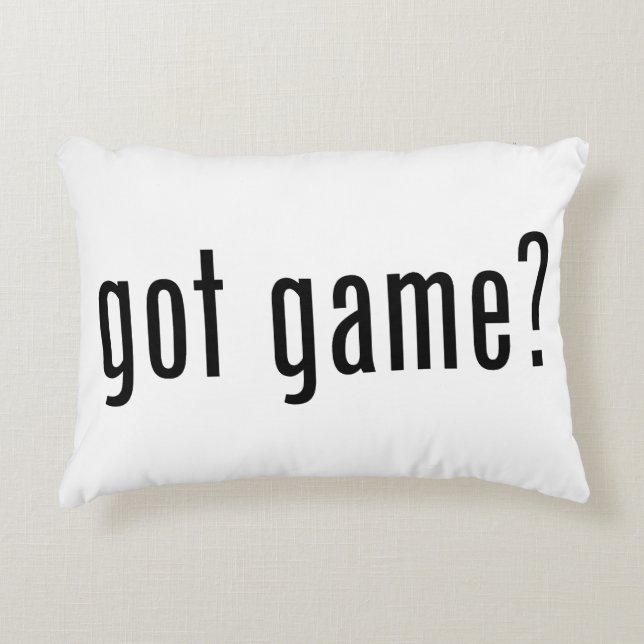 got game? decorative cushion (Front)
