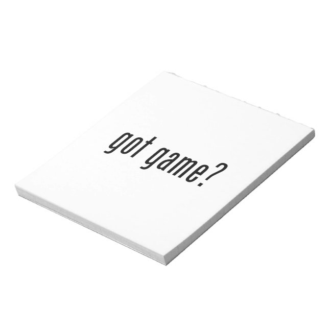 got game? notepad (Rotated)
