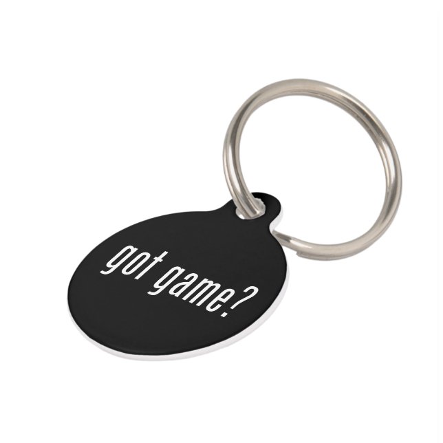 got game? pet tag (Side)