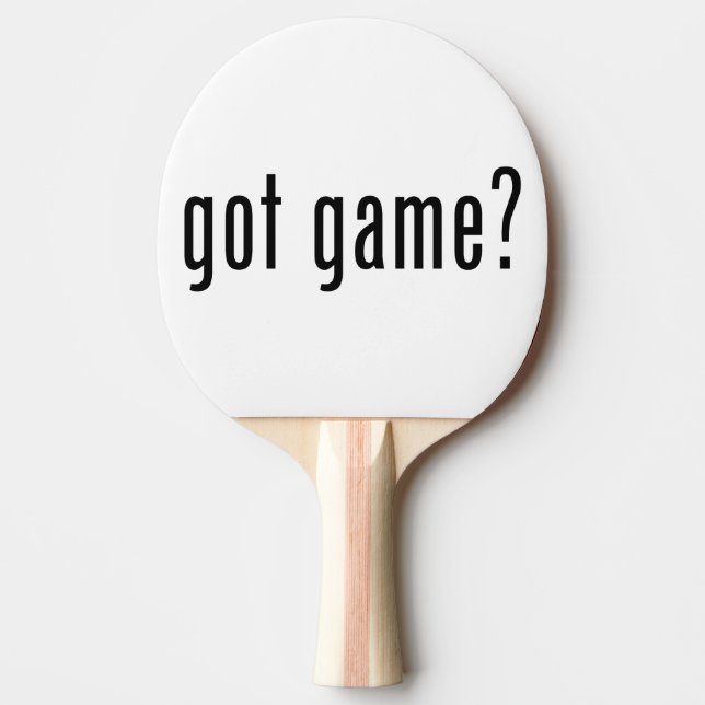 got game? ping pong paddle (Front)