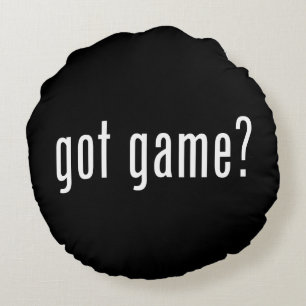 got game? round cushion