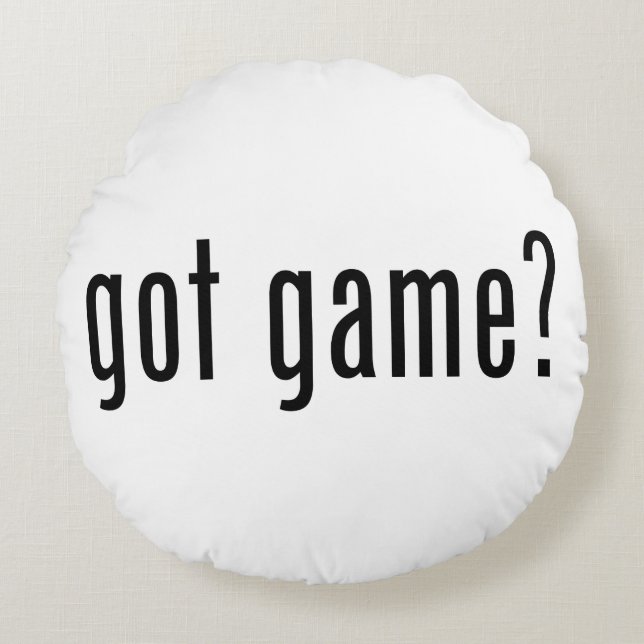 got game? round cushion (Front)