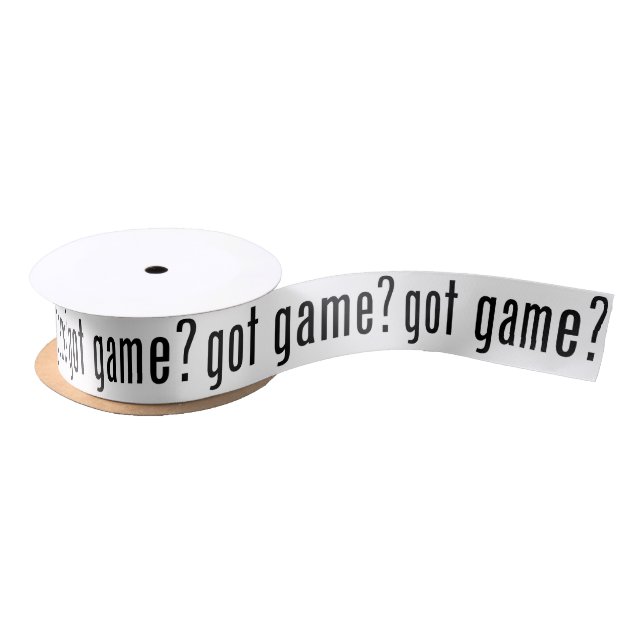 got game? satin ribbon (Spool)