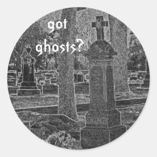 got ghosts? classic round sticker