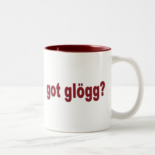 got glogg? Funny Scandinavian Two-Tone Coffee Mug (Right)
