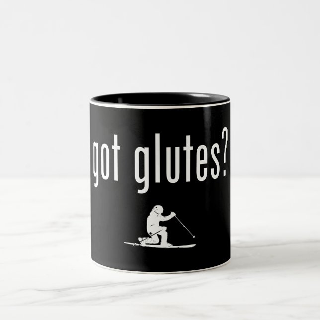 Got Glutes Telemark Skiing Two-Tone Coffee Mug (Center)