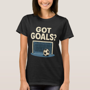 Got Goals Sports Fan Novelty Soccer Net Graphic T-Shirt