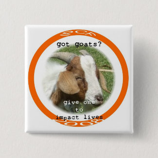 got goat 15 cm square badge