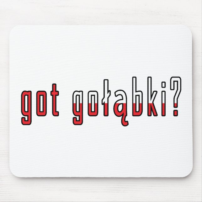 got golabki? Flag Mouse Pad (Front)