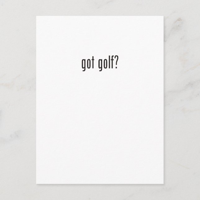 got golf? postcard (Front)