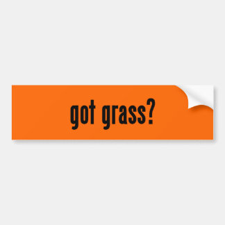 got grass? bumper sticker