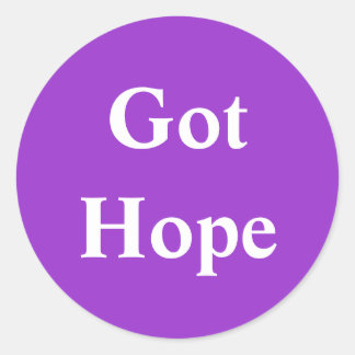 Got Hope - Purple Classic Round Sticker