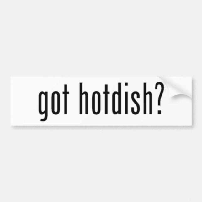 got hotdish? bumper sticker (Front)