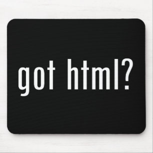 got html? mouse pad