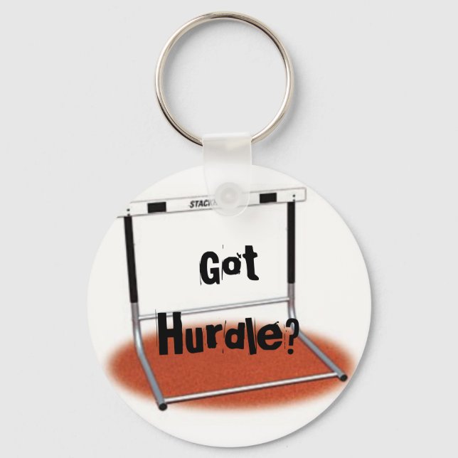 Got Hurdle? Key Ring (Front)