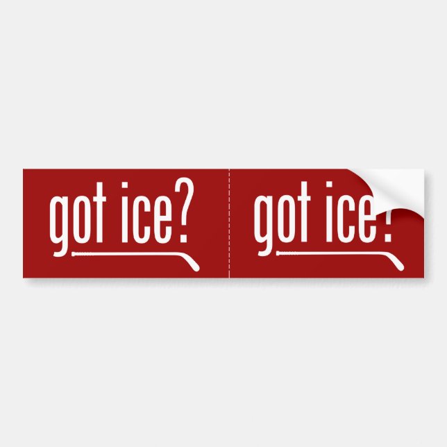 got ice? (hockey) bumper sticker (Front)