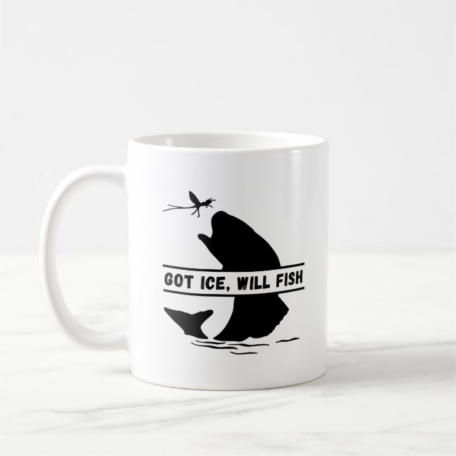 Got Ice Will Fish | Ice Fishing Coffee Mug (Left)