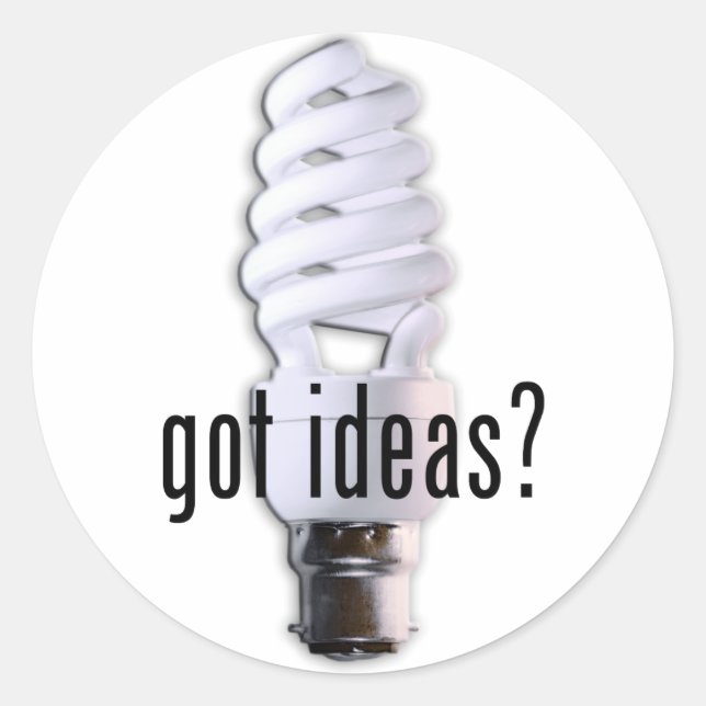 Got Ideas? Classic Round Sticker (Front)
