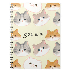 "Got it! Adorable Cat Faces Notebook 🐾