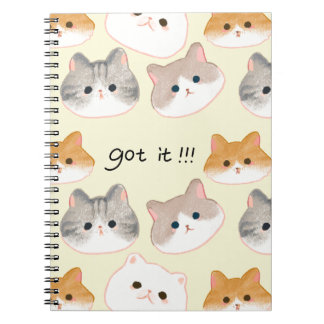"Got it! Adorable Cat Faces Notebook 🐾