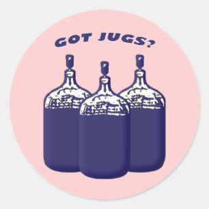 Got Jugs Classic Round Sticker