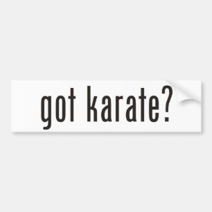 got karate? bumper sticker