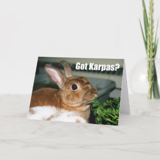Got Karpas? Card