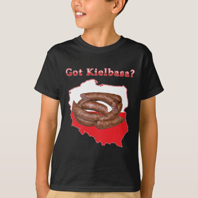 Got Kielbasa Polish Map T-Shirt (Front)