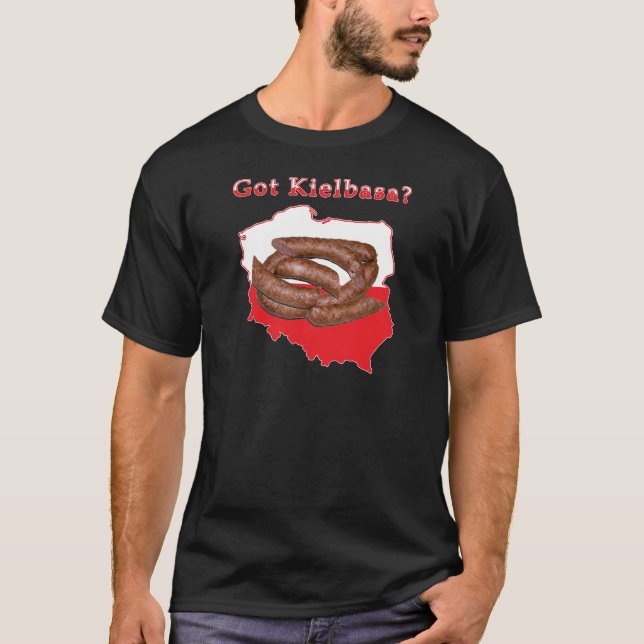 Got Kielbasa Polish Map T-Shirt (Front)