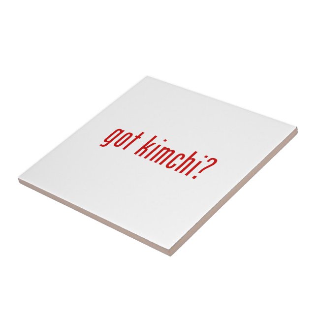 got kimchi? ceramic tile (Side)